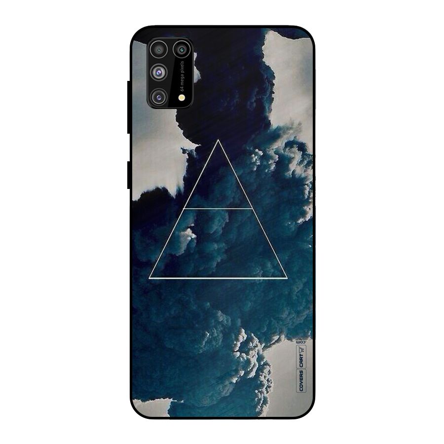 Blue Hue Smoke Metal Back Case for Galaxy F41