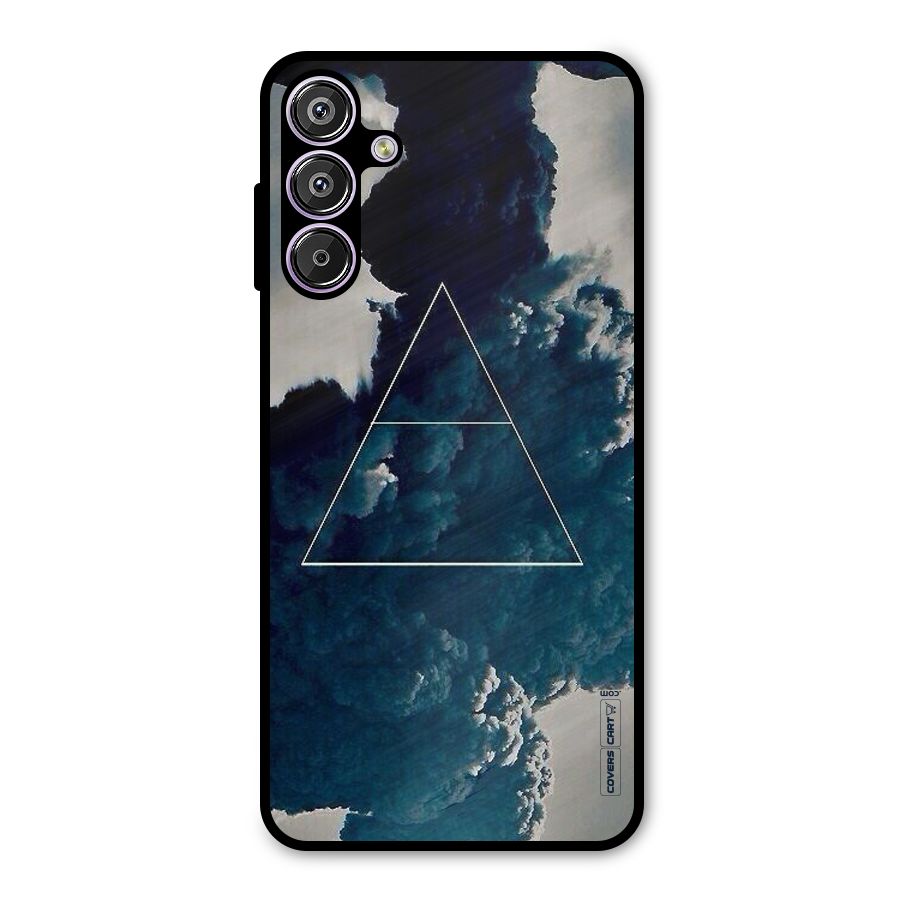 Blue Hue Smoke Metal Back Case for Galaxy M15