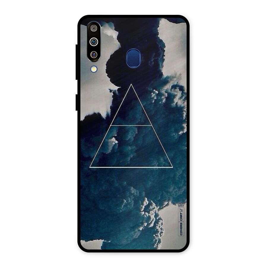 Blue Hue Smoke Metal Back Case for Galaxy M30
