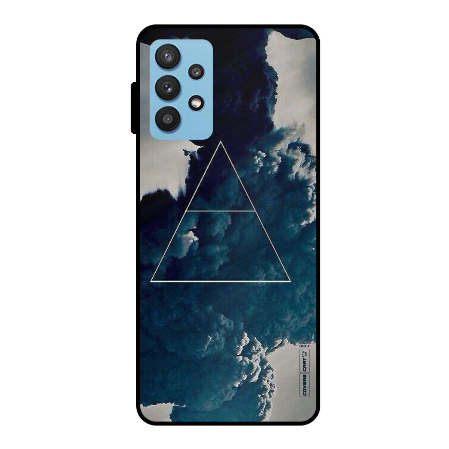 Blue Hue Smoke Metal Back Case for Galaxy M32 5G