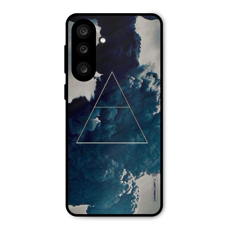 Blue Hue Smoke Metal Back Case for Galaxy M56