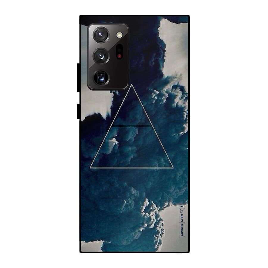 Blue Hue Smoke Metal Back Case for Galaxy Note 20 Ultra