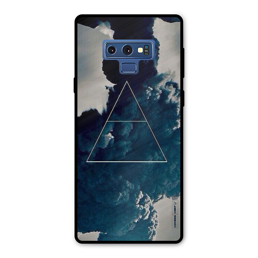 Blue Hue Smoke Metal Back Case for Galaxy Note 9