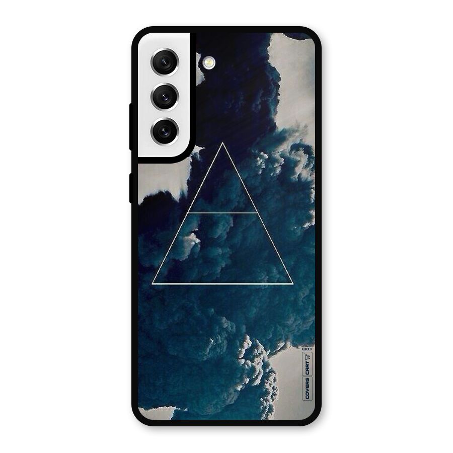 Blue Hue Smoke Metal Back Case for Galaxy S21 FE 5G