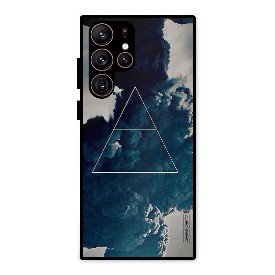 Blue Hue Smoke Metal Back Case for Galaxy S22 Ultra 5G