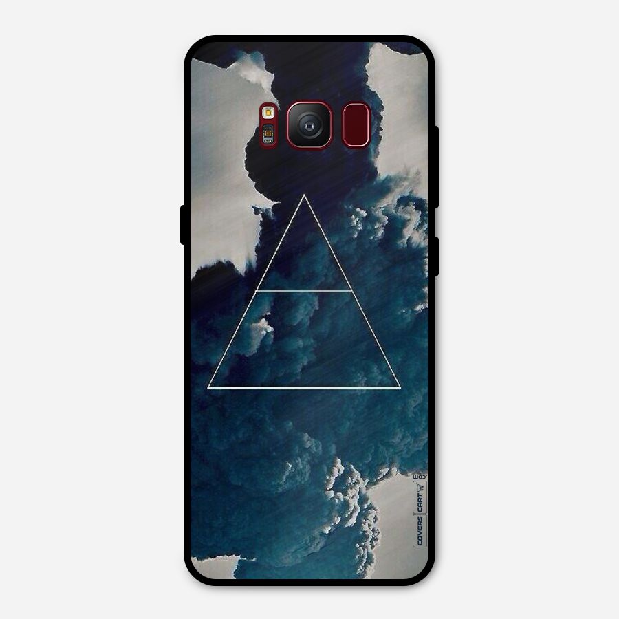 Blue Hue Smoke Metal Back Case for Galaxy S8