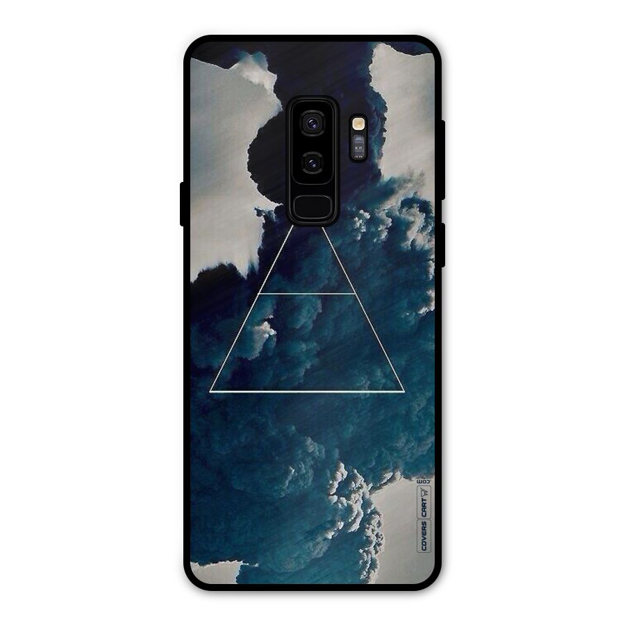 Blue Hue Smoke Metal Back Case for Galaxy S9 Plus
