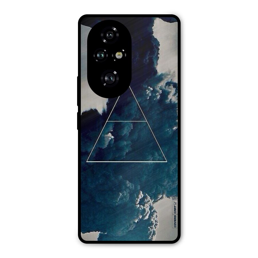 Blue Hue Smoke Metal Back Case for Honor 200 Pro