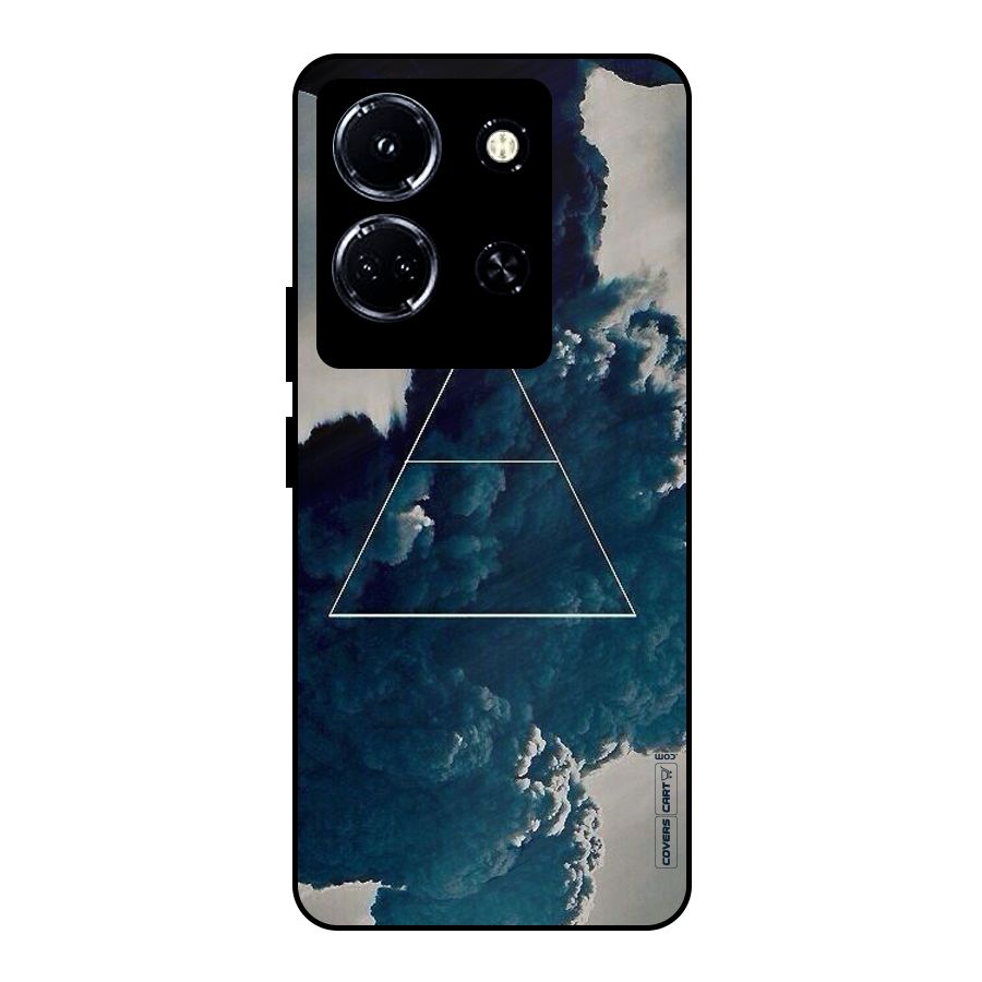 Blue Hue Smoke Metal Back Case for Infinix Note 30 5G