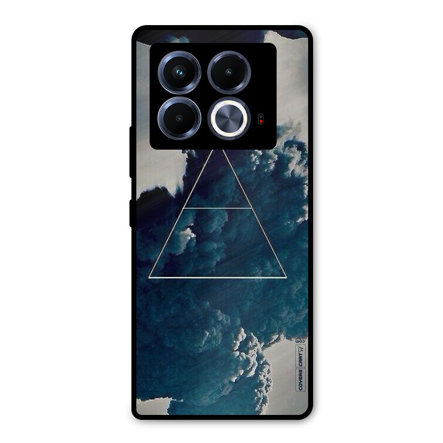 Blue Hue Smoke Metal Back Case for Infinix Note 40 5G