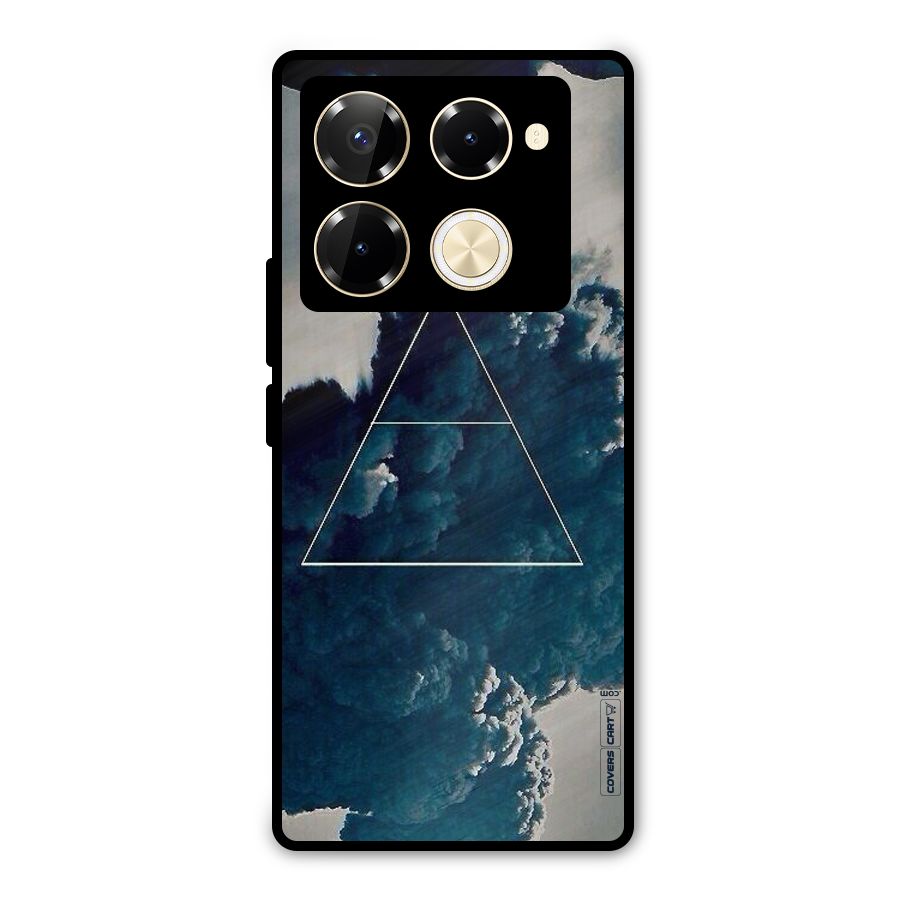 Blue Hue Smoke Metal Back Case for Infinix Note 40 Pro Plus