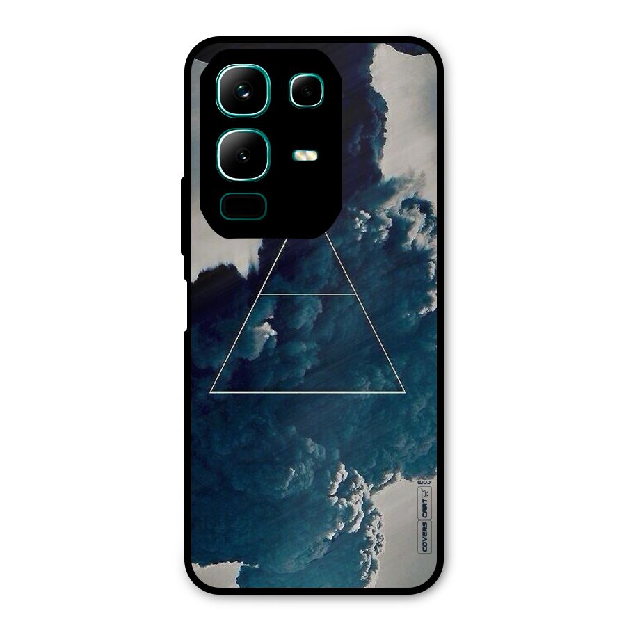 Blue Hue Smoke Metal Back Case for Infinix Note 50x