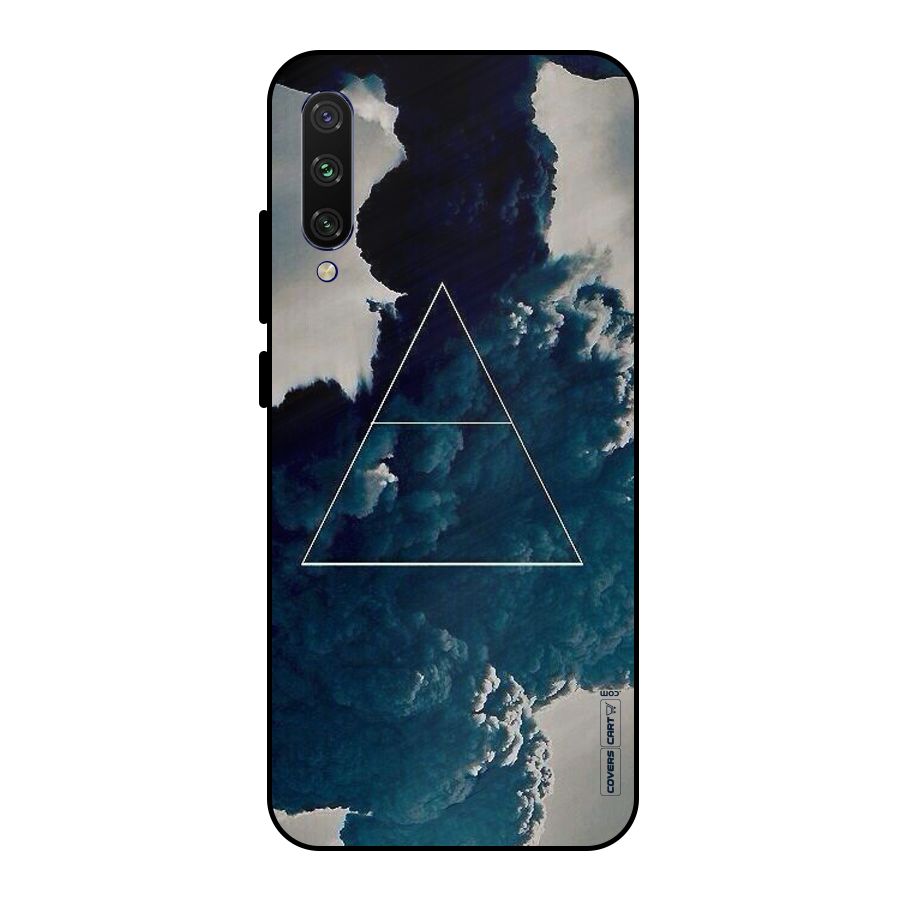 Blue Hue Smoke Metal Back Case for Mi A3