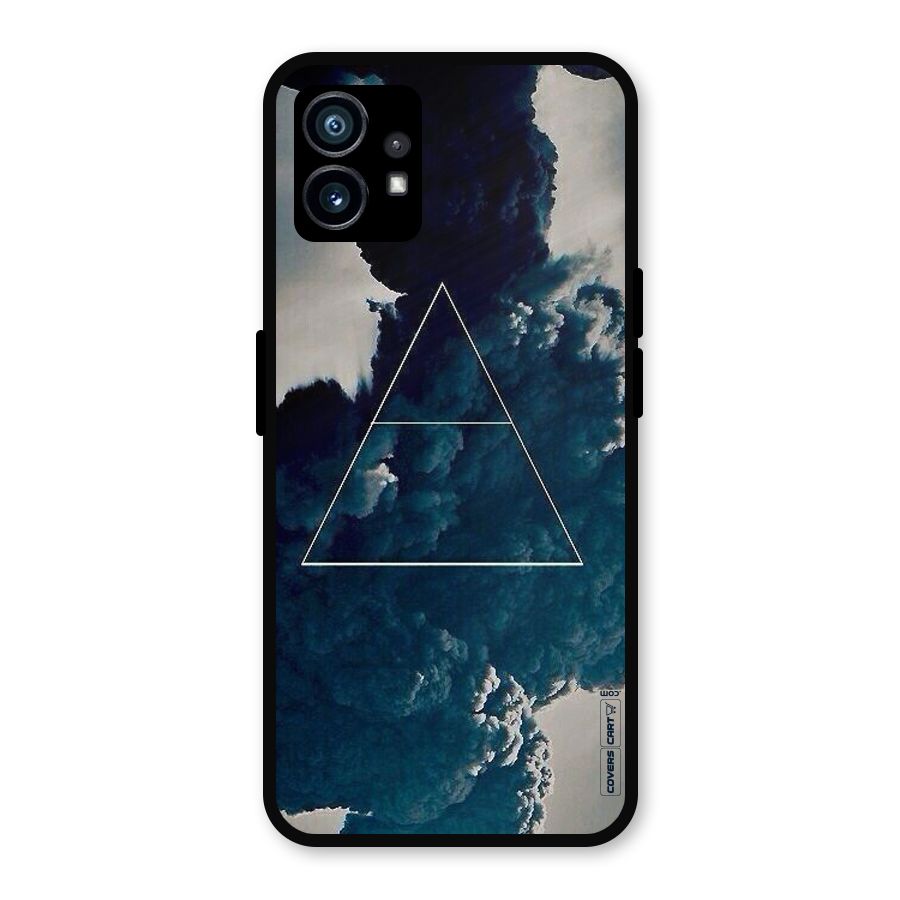 Blue Hue Smoke Metal Back Case for Nothing Phone 1
