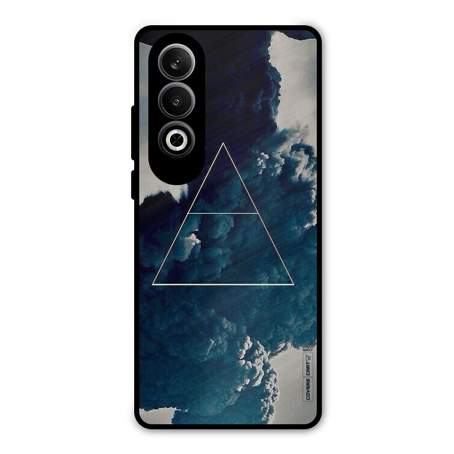 Blue Hue Smoke Metal Back Case for OnePlus Nord CE4