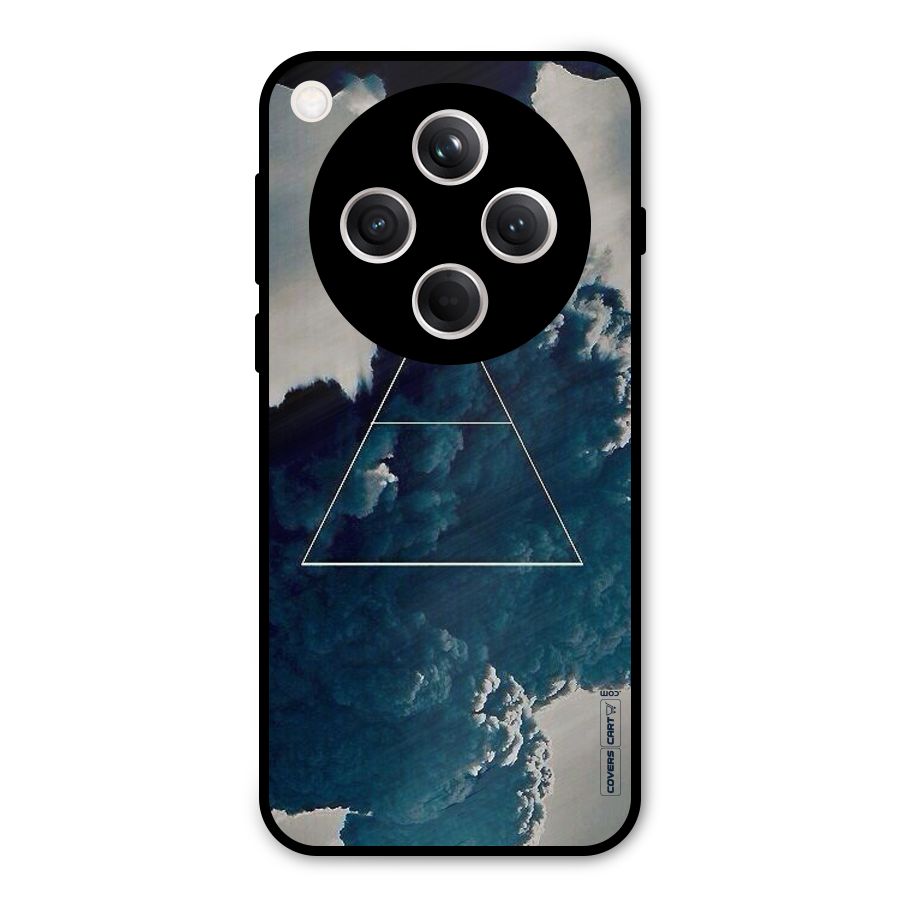 Blue Hue Smoke Metal Back Case for Oppo Find X8