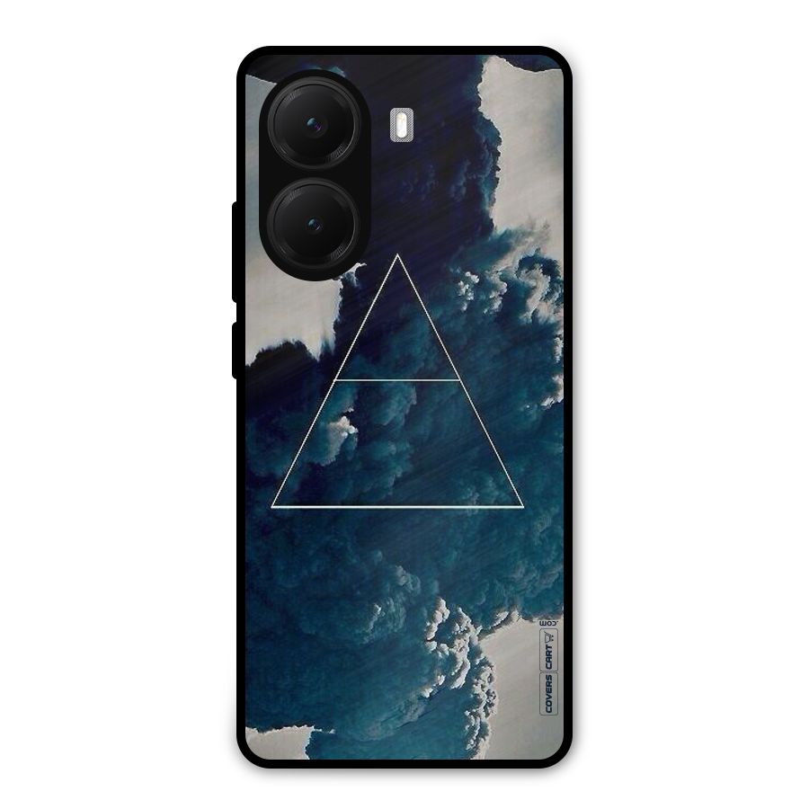 Blue Hue Smoke Metal Back Case for Poco X7 Pro