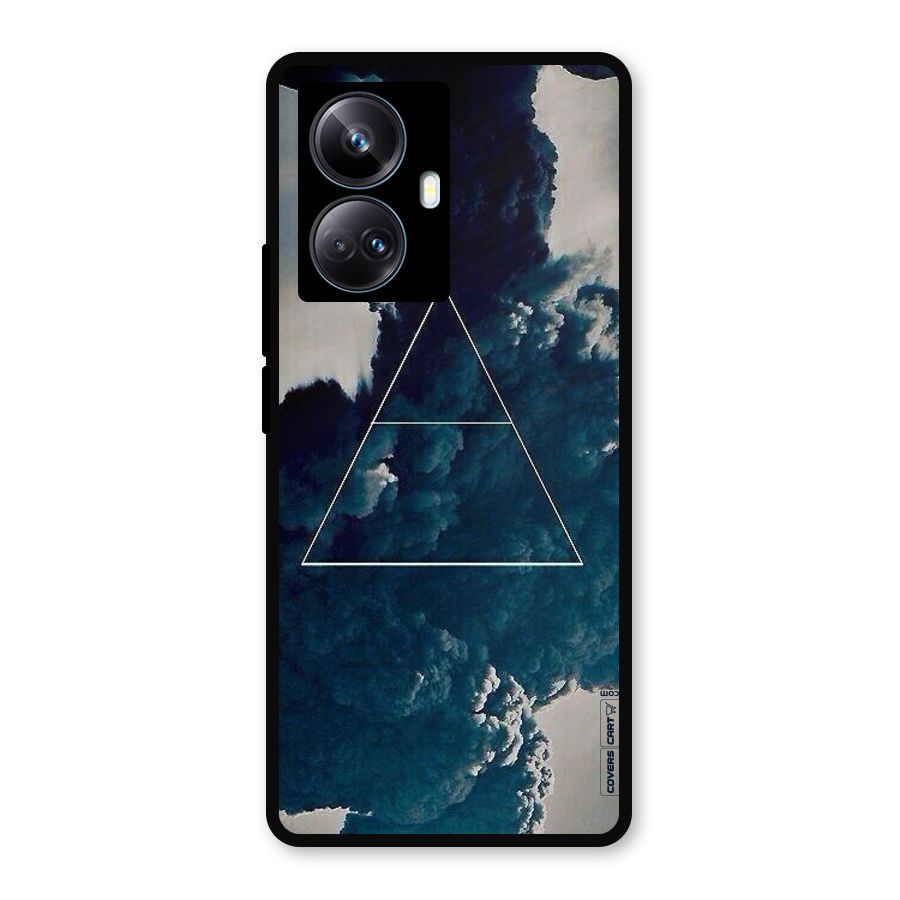 Blue Hue Smoke Metal Back Case for Realme 10 Pro Plus