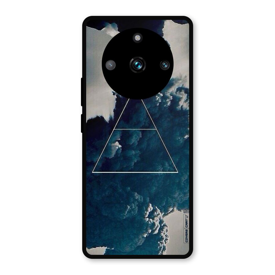 Blue Hue Smoke Metal Back Case for Realme 11 Pro Plus