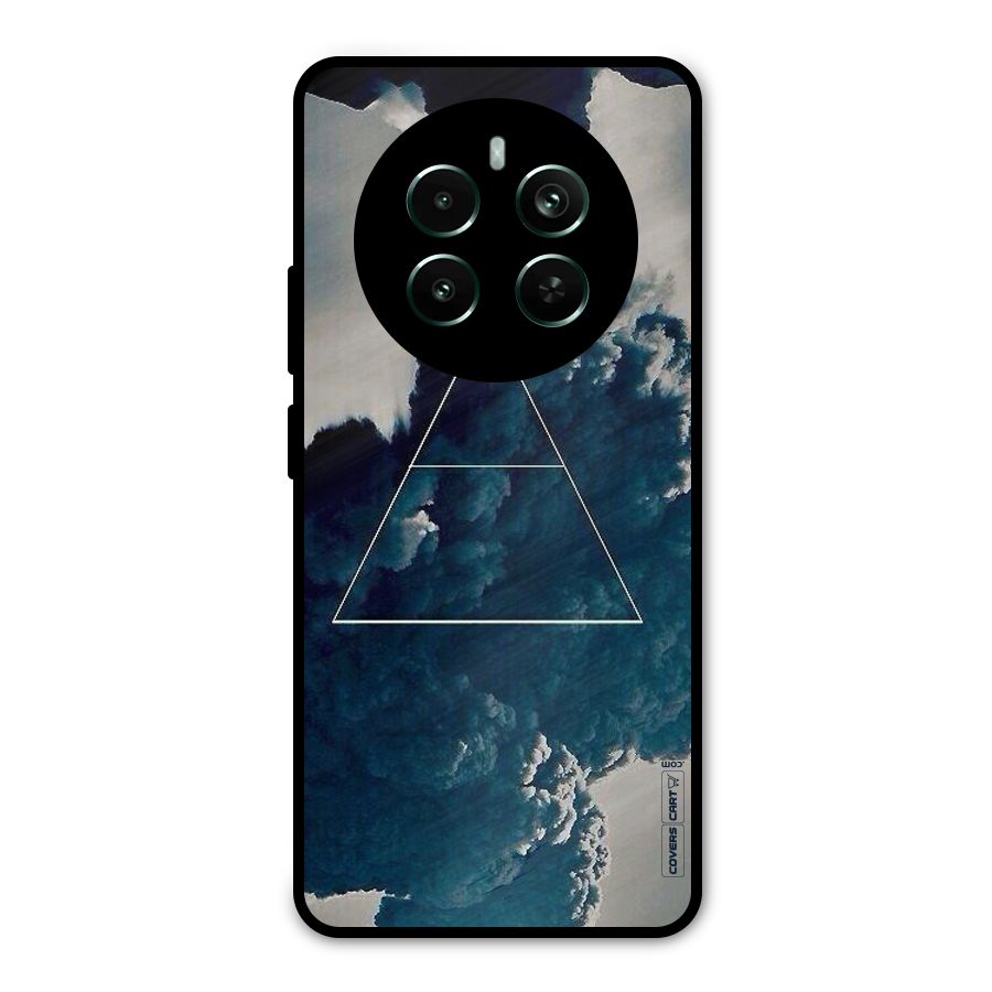Blue Hue Smoke Metal Back Case for Realme 12 Pro Plus