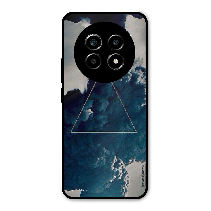 Blue Hue Smoke Metal Back Case for Realme 13 Pro
