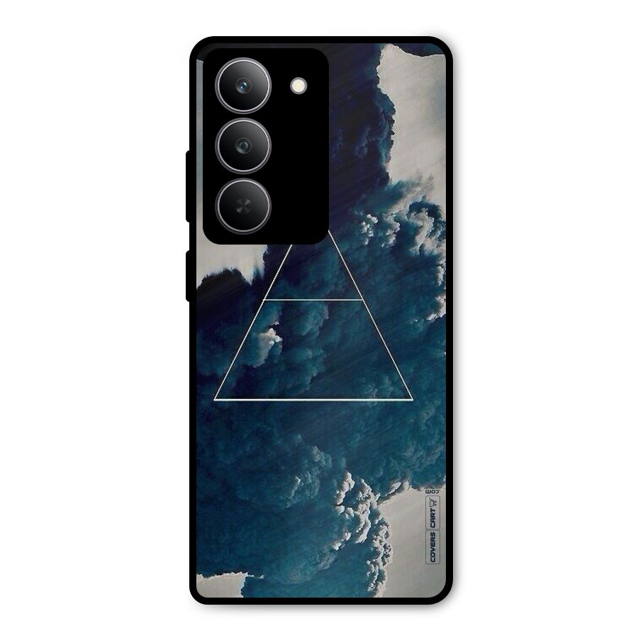 Blue Hue Smoke Metal Back Case for Realme 14x