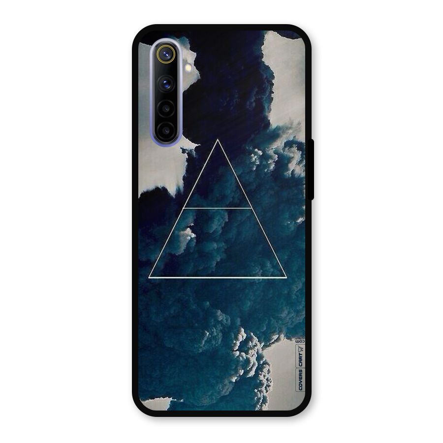 Blue Hue Smoke Metal Back Case for Realme 6