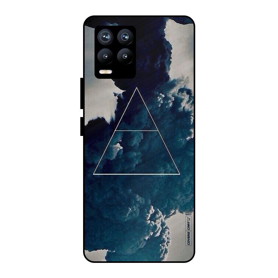 Blue Hue Smoke Metal Back Case for Realme 8 Pro