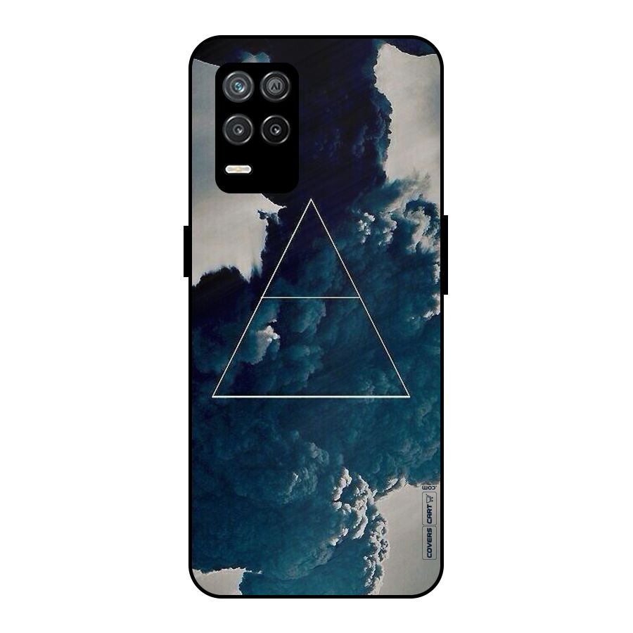 Blue Hue Smoke Metal Back Case for Realme 8s 5G