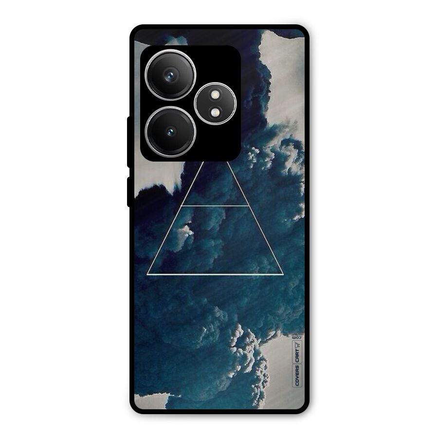 Blue Hue Smoke Metal Back Case for Realme GT 6T