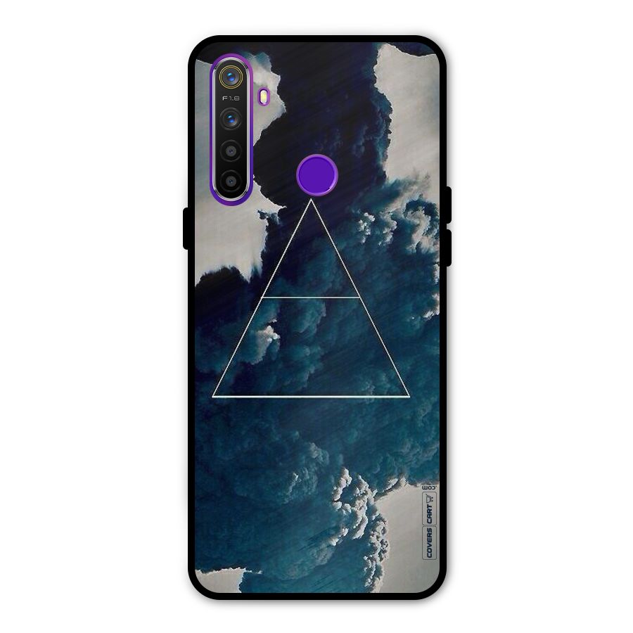 Blue Hue Smoke Metal Back Case for Realme Narzo 10