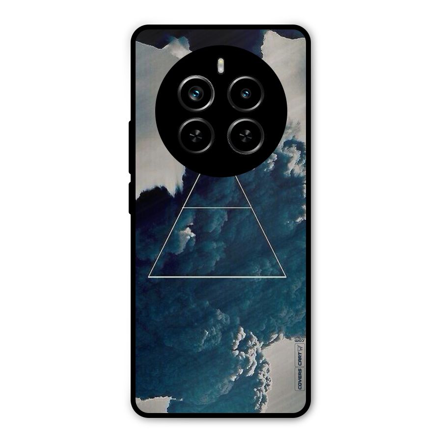 Blue Hue Smoke Metal Back Case for Realme P1 Pro