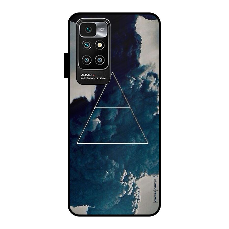 Blue Hue Smoke Metal Back Case for Redmi 10 Prime