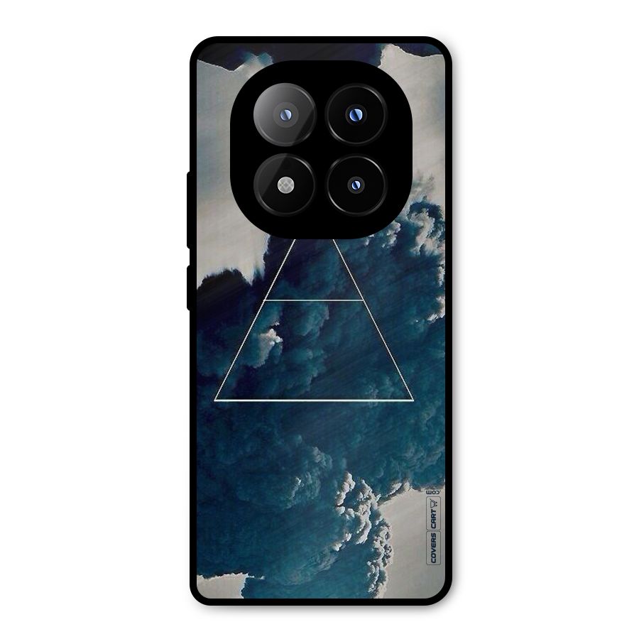 Blue Hue Smoke Metal Back Case for Redmi Note 14 Pro Plus 5G