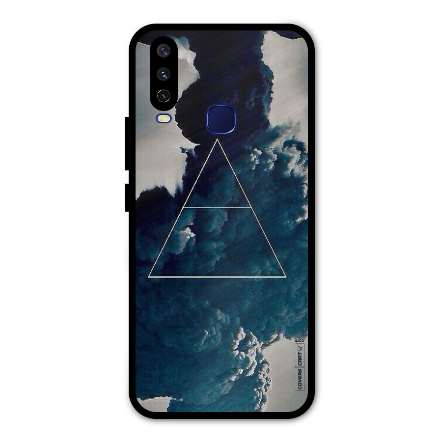 Blue Hue Smoke Metal Back Case for Vivo V17
