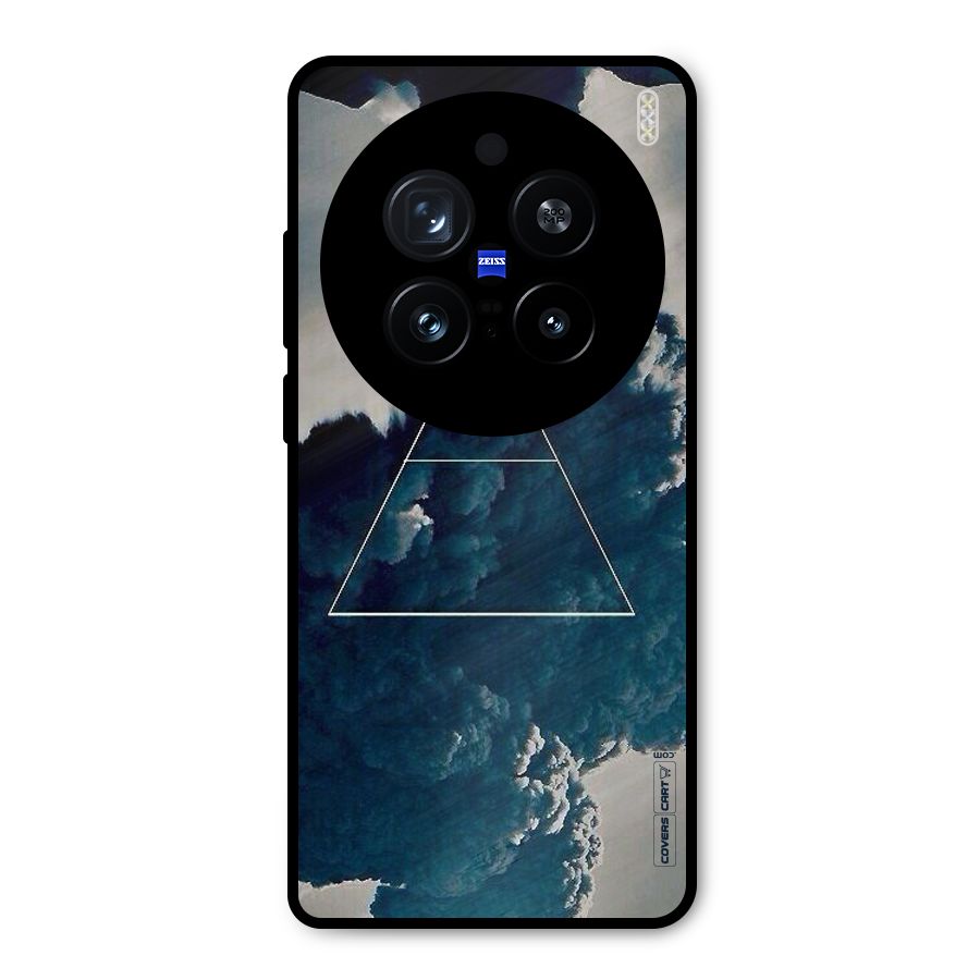 Blue Hue Smoke Metal Back Case for Vivo X200 Pro
