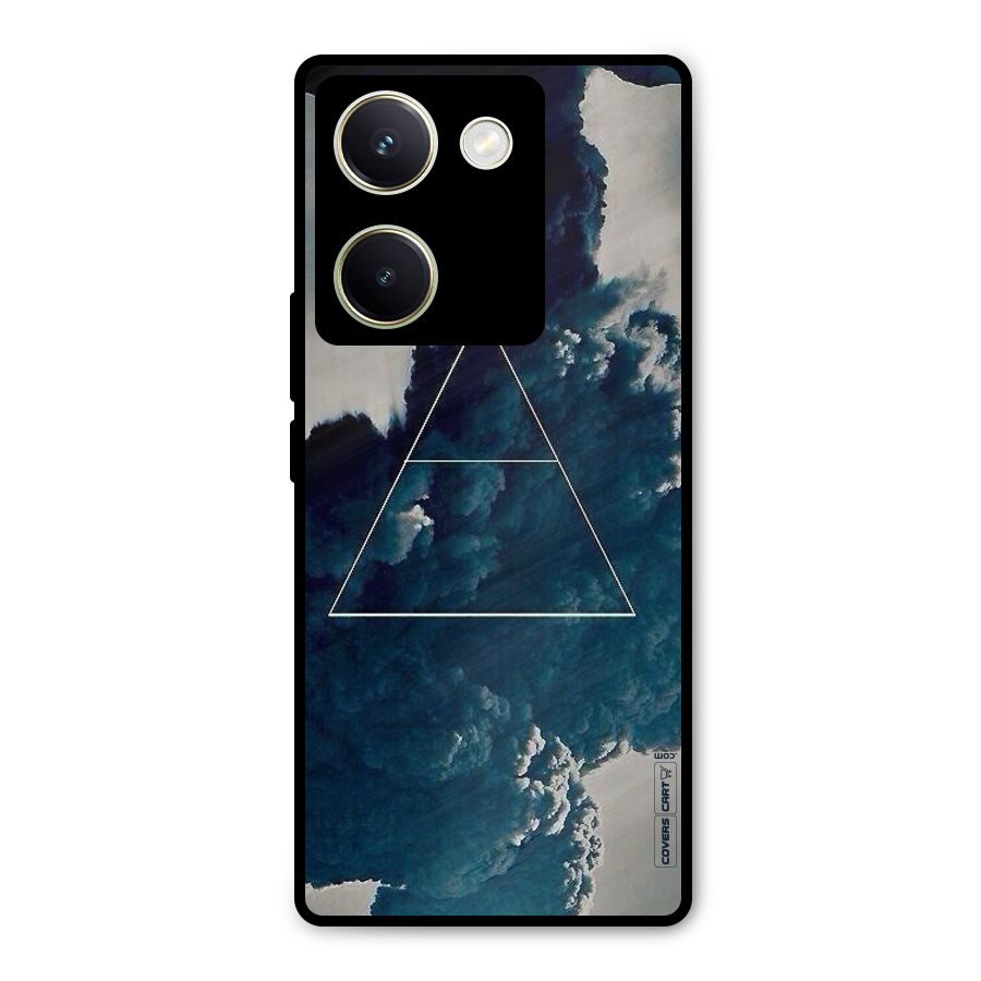 Blue Hue Smoke Metal Back Case for Vivo Y200 Pro