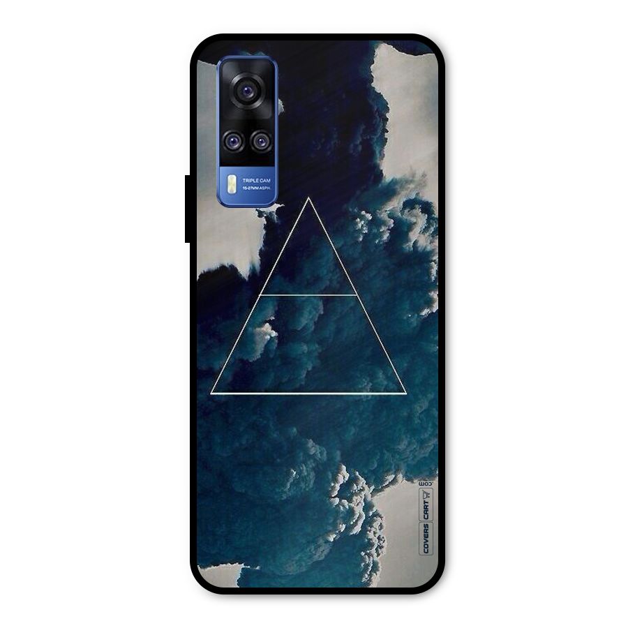 Blue Hue Smoke Metal Back Case for Vivo Y31