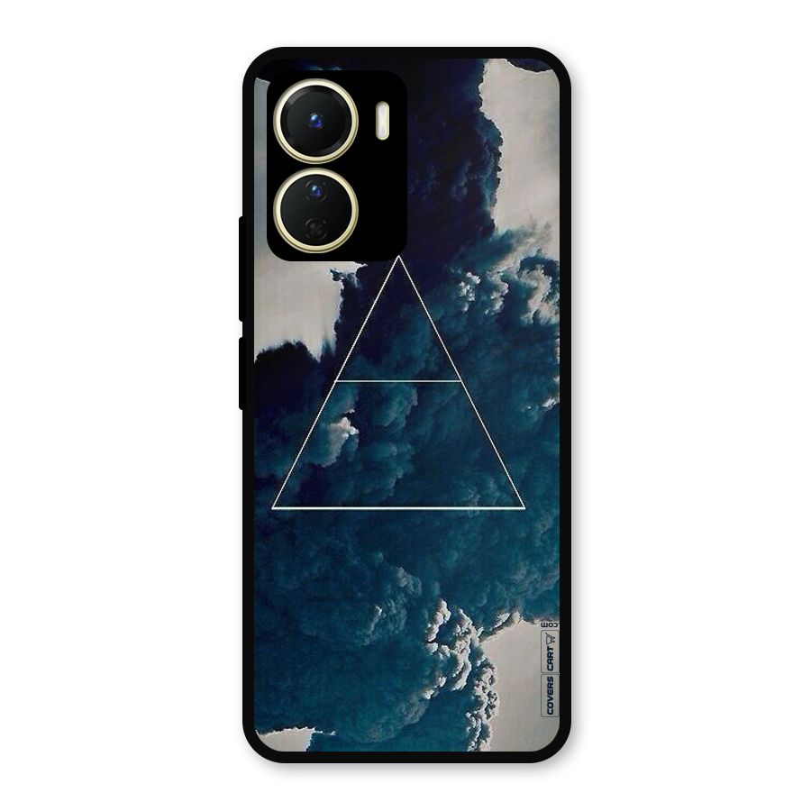 Blue Hue Smoke Metal Back Case for Vivo Y56