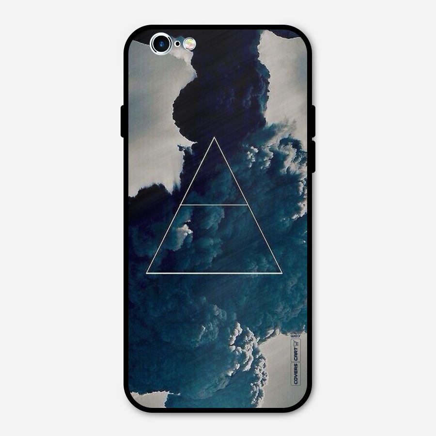 Blue Hue Smoke Metal Back Case for iPhone 6 6s