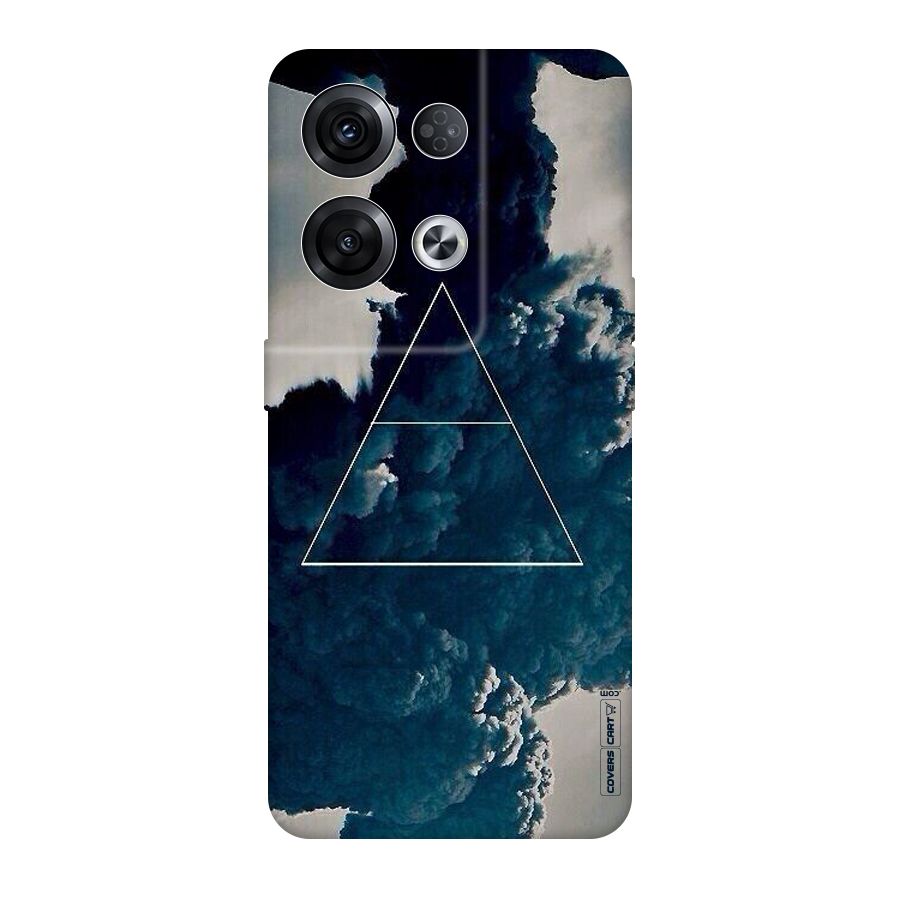 Blue Hue Smoke Original Polycarbonate Back Case for Oppo Reno8 Pro 5G