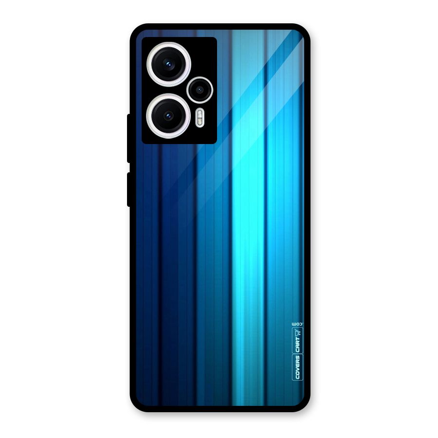 Blue Hues Glass Back Case for Poco F5