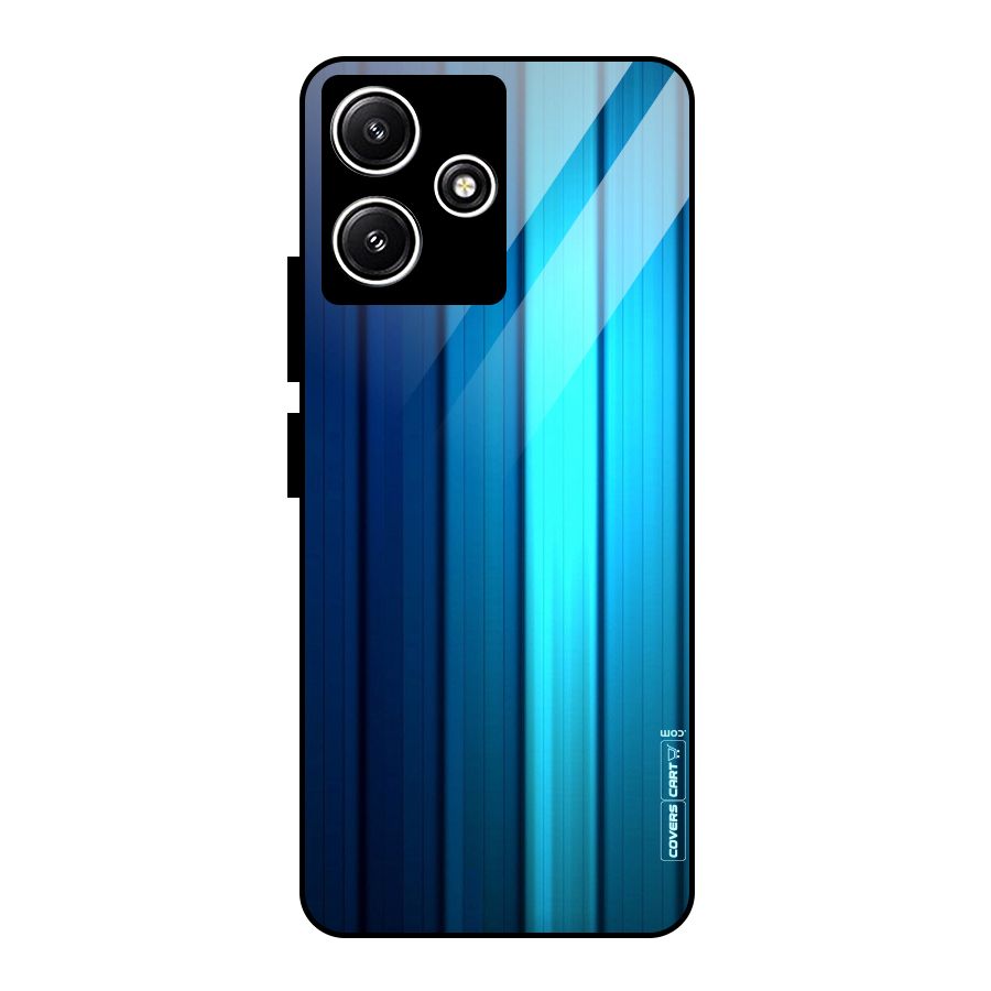Blue Hues Glass Back Case for Poco M6 Pro