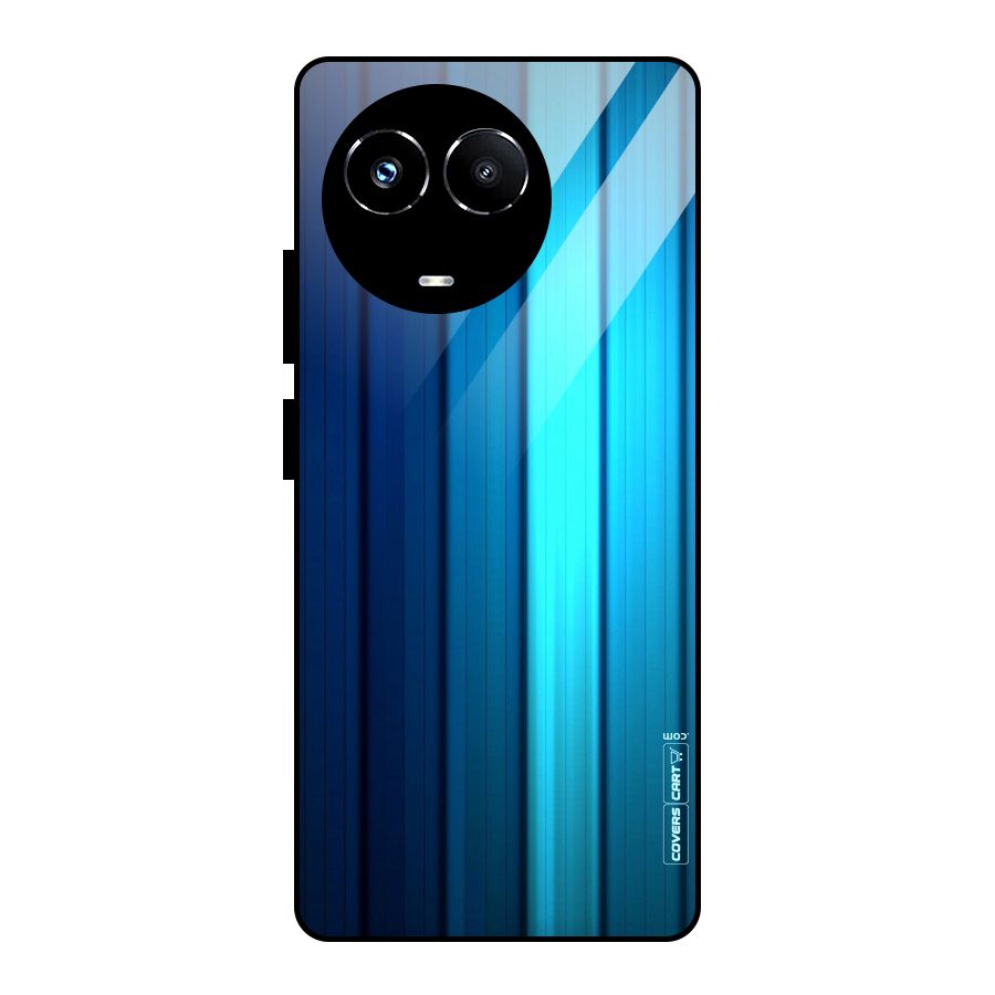 Blue Hues Glass Back Case for Realme 11X