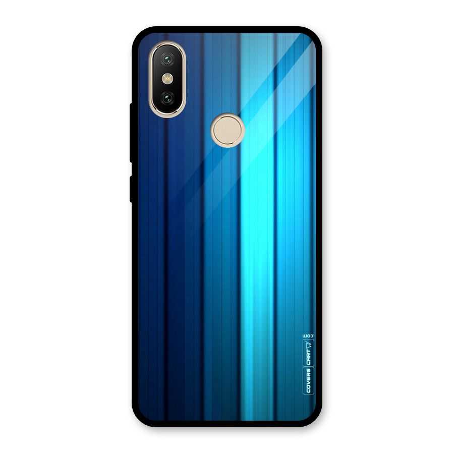 Blue Hues Glass Back Case for Redmi A2