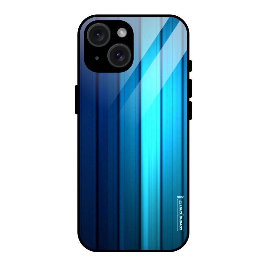 Blue Hues Glass Back Case for iPhone 15