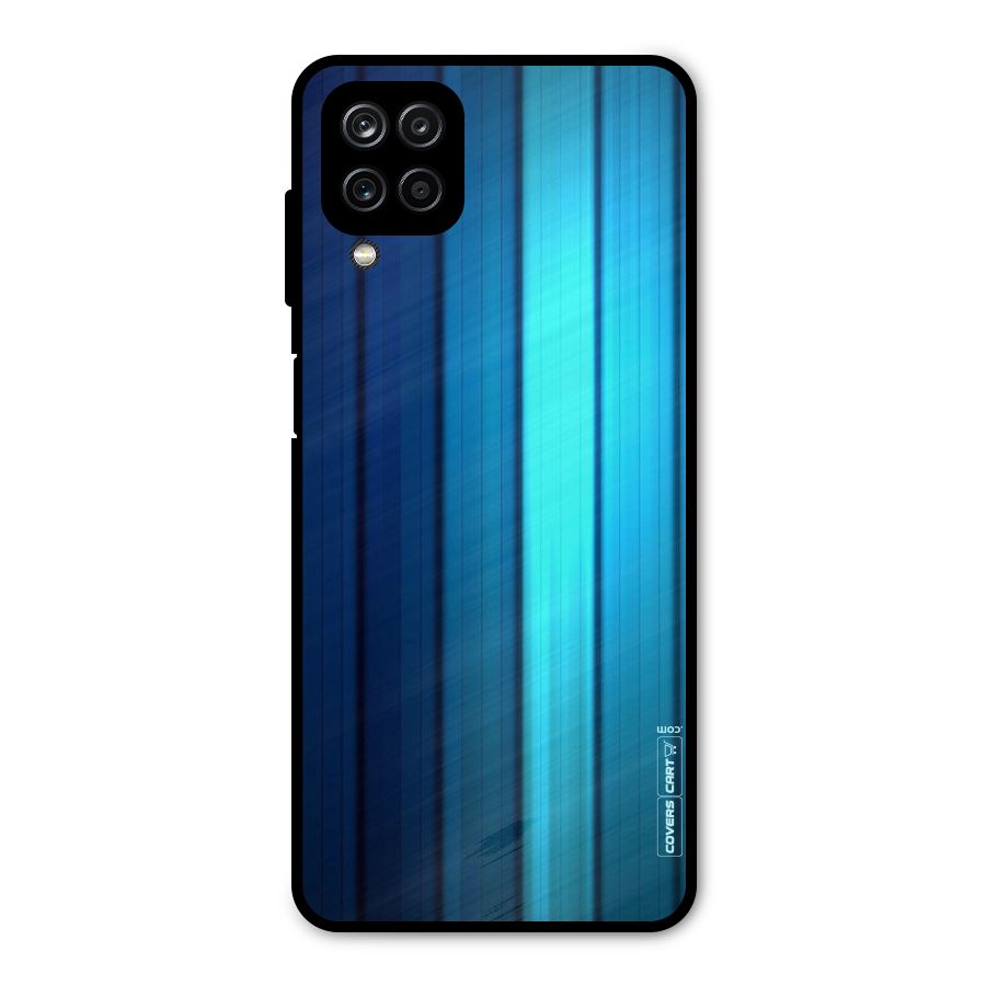 Blue Hues Metal Back Case for Galaxy A12