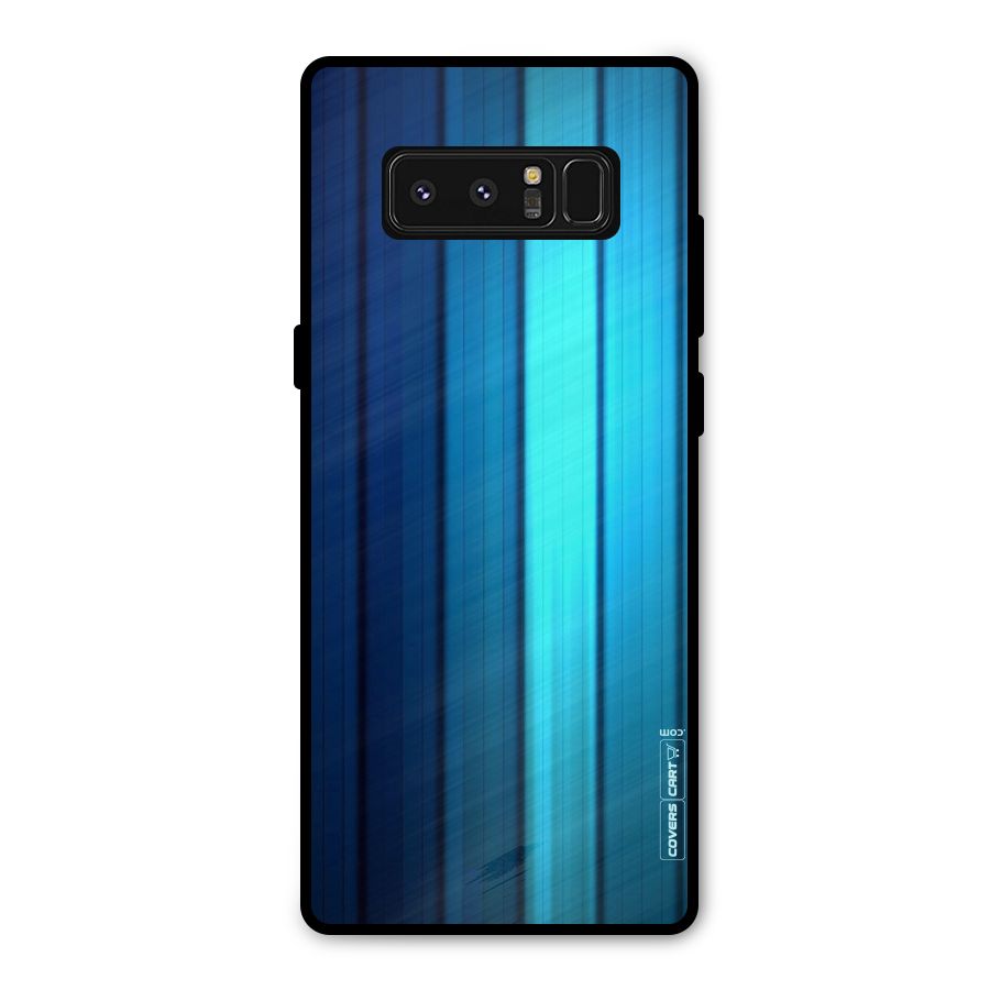 Blue Hues Metal Back Case for Galaxy Note 8