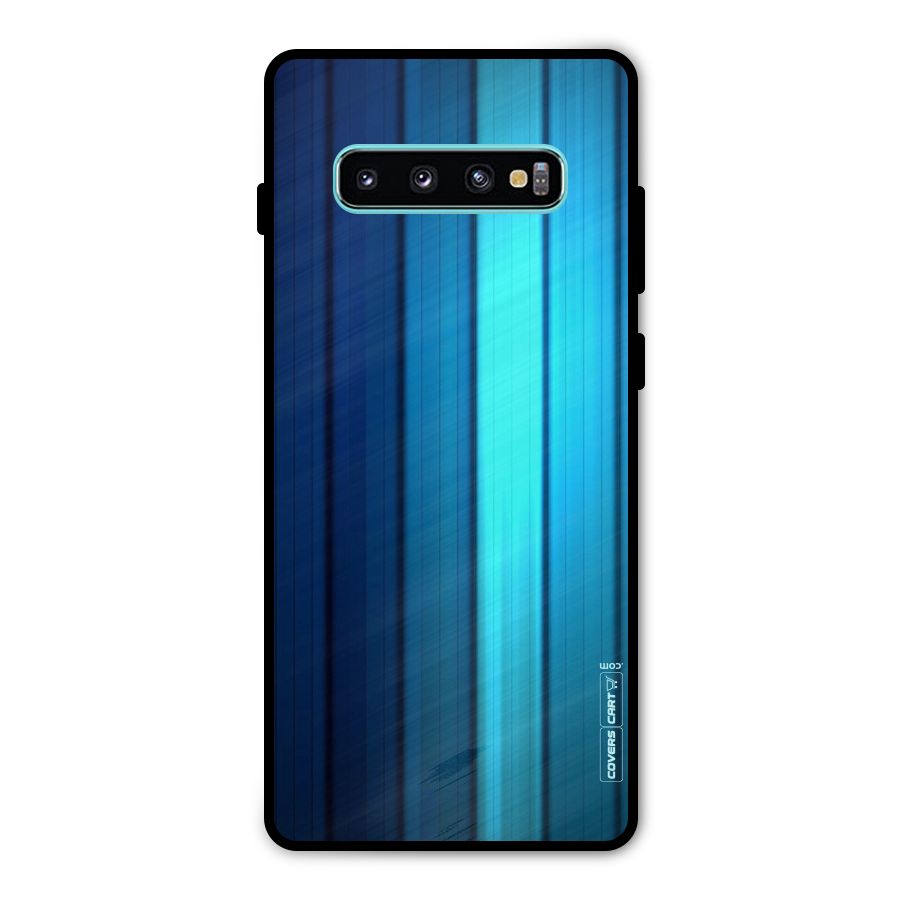 Blue Hues Metal Back Case for Galaxy S10 Plus