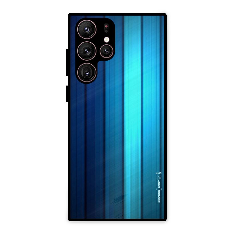 Blue Hues Metal Back Case for Galaxy S22 Ultra 5G